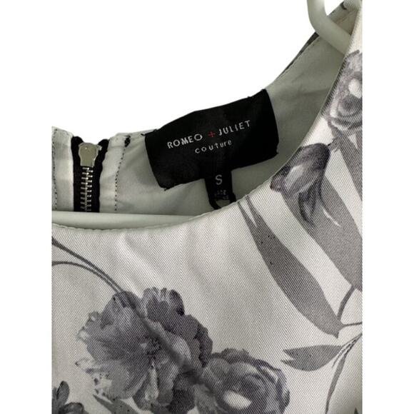 Romeo & Juliet Couture NWT Sleeveless Black White Grey Dress- Size Small - Picture 5 of 10